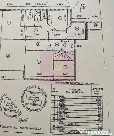 Apartament cu 5 camere semidecomandat în Mitropolie