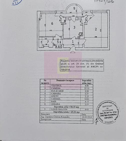 Apartament cu 2 camere decomandat în Decebal