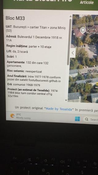 Garsonieră semidecomandată în Titan