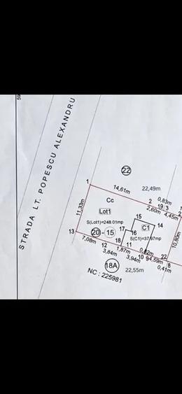 Teren Construcții intravilan de 248 mp, în Titan