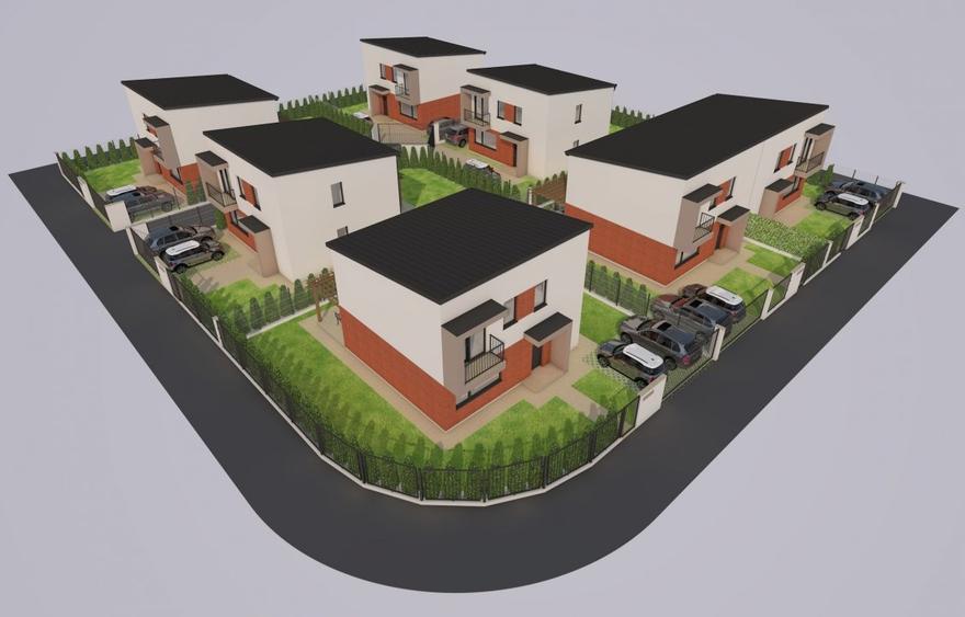 Casă individuală cu 4 camere cu Teren 345 Mp în Tunari