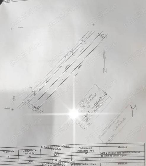 Teren de 3254 mp, în Moreni