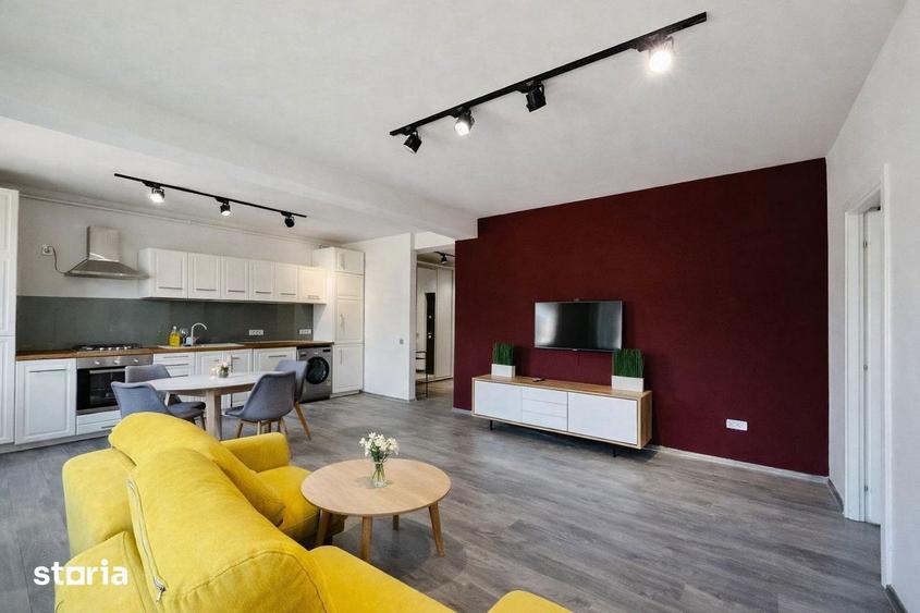 Apartament cu 2 camere, mobilat în Borhanci