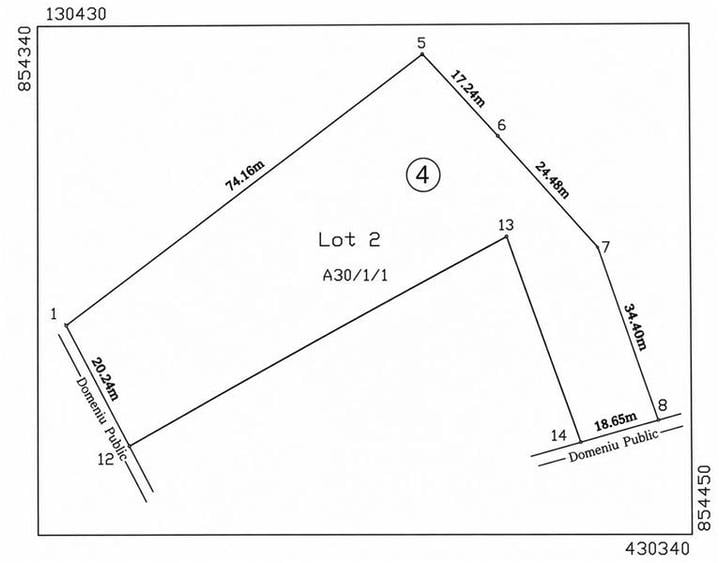 Teren Construcții intravilan de 2557 mp, în Letea