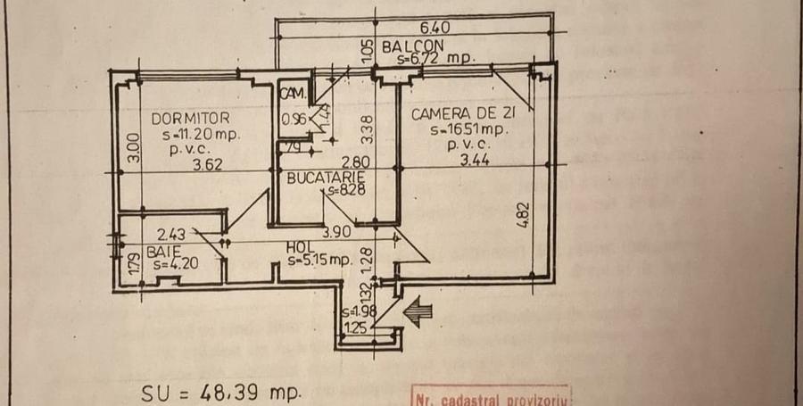 Apartament cu 2 camere decomandat, mobilat în Plantelor