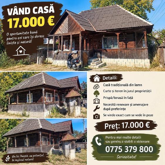 Casă cu Teren 7 Mp în Bogdan Vodă