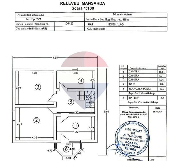 Casă cu 4 camere în Hoghilag