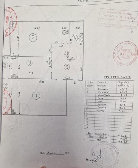 Apartament cu 2 camere decomandat în Micro 18