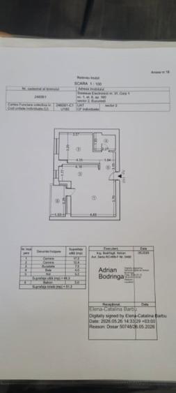 Apartament cu 2 camere decomandat în Baicului