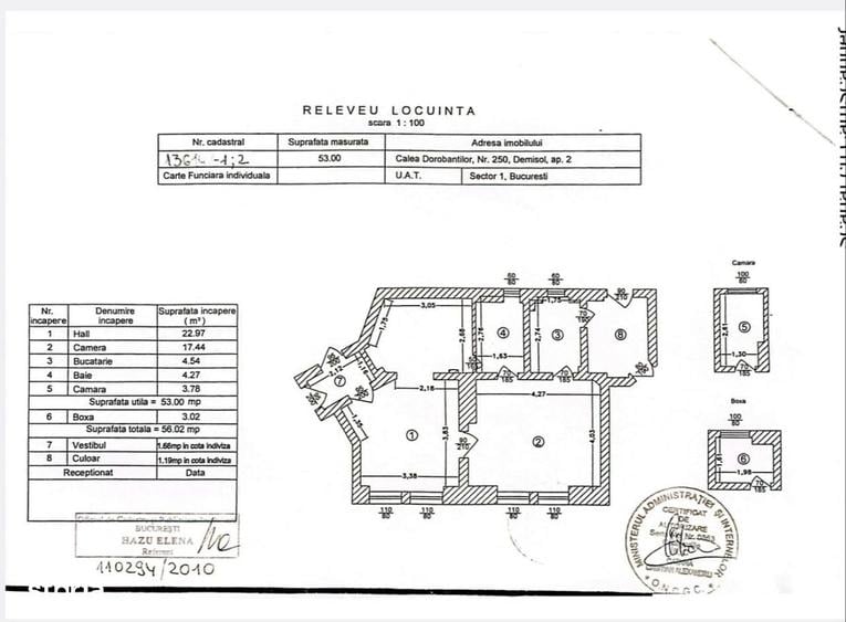 Apartament cu 3 camere în Primăverii