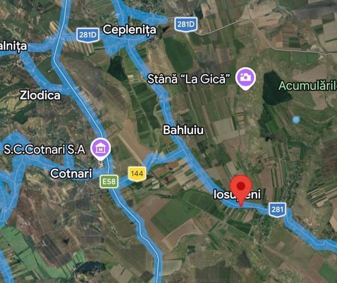 Teren agricol intravilan de 1000 mp, în Iosupeni