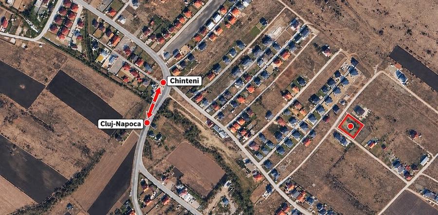 Teren de 480 mp, în Chinteni