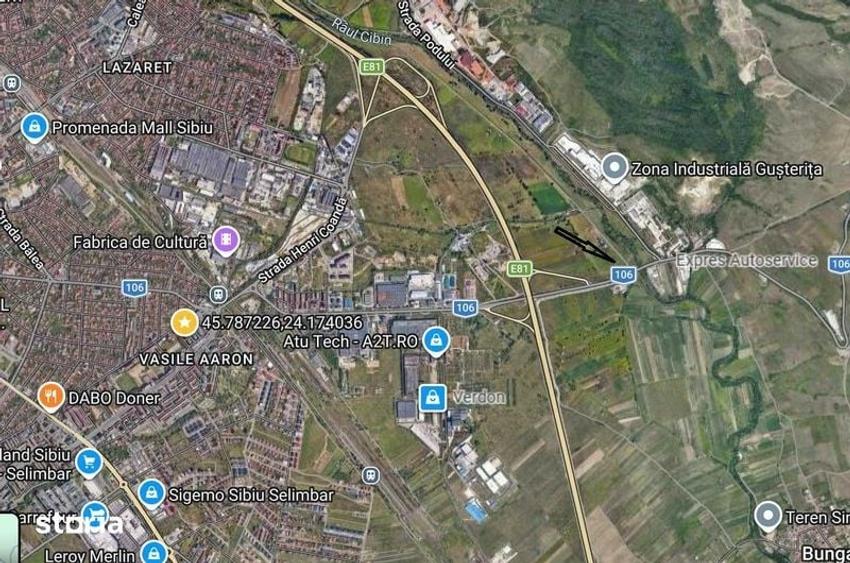 Teren de 3000 mp, în Ștrand
