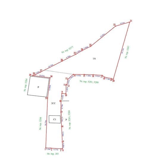 Teren Construcții intravilan de 1051 mp, în Tărlungeni