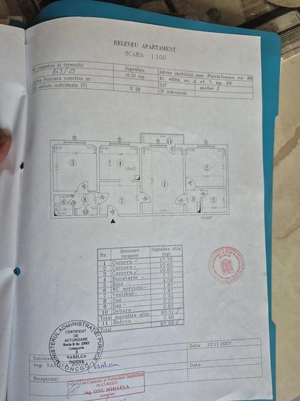 Apartament cu 3 camere semidecomandat în Pantelimon