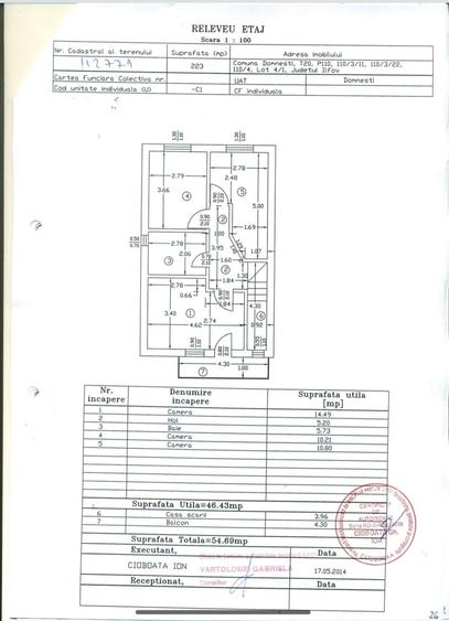 Casă cu 4 camere cu Teren 223 Mp în Domnești