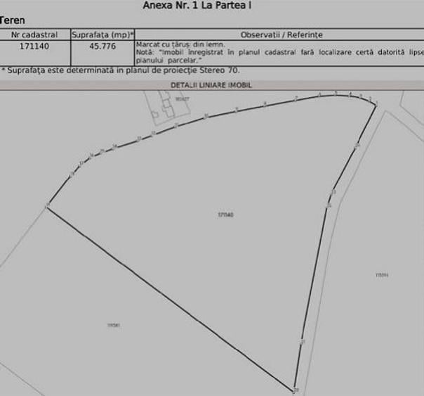 Teren intravilan 4,57 ha în Stupini - DN13. - 3