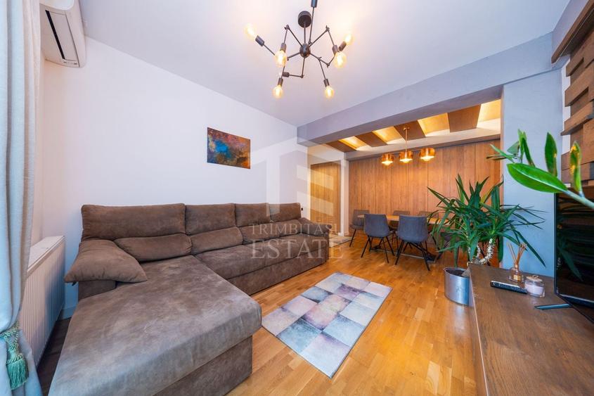 Apartament cu 2 camere semidecomandat, mobilat în Tractorul