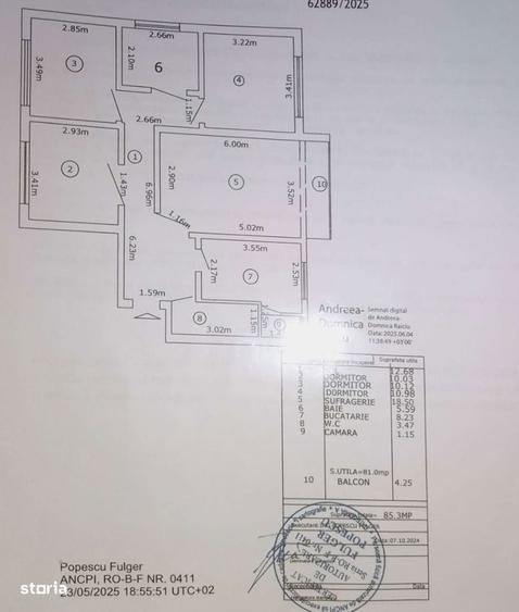 Apartament cu 4 camere decomandat în Pipera