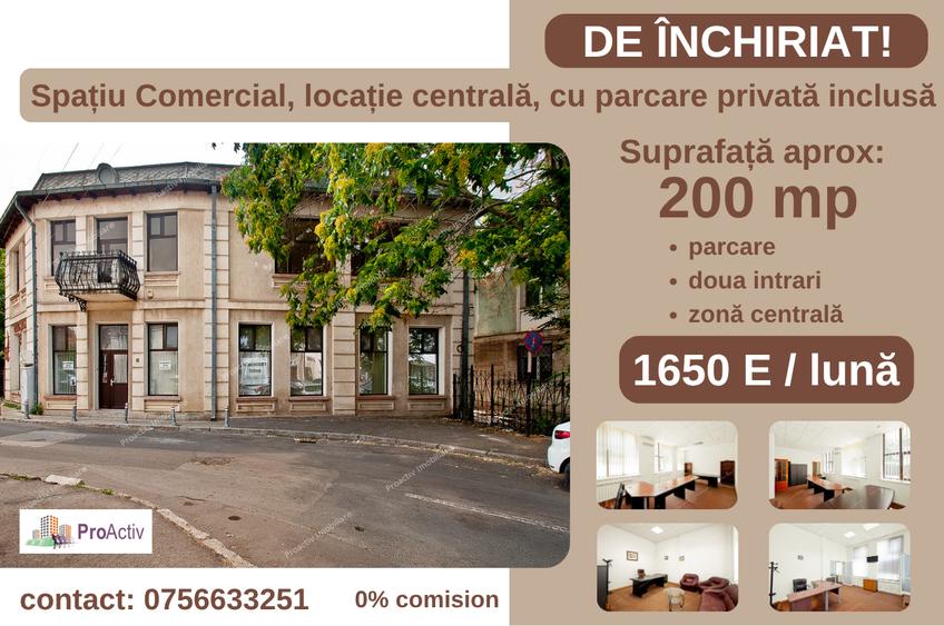 Spațiu comercial, de 200 mp, în Central