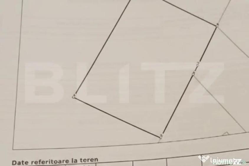 Teren de 1400 mp, în Centura