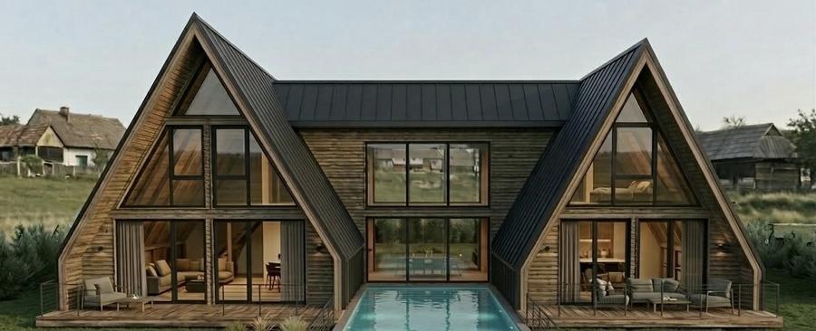 Casă individuală cu 11 camere cu Piscina în Mărișel
