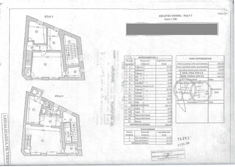 3 camere | Duplex etajele 1+2 | 126 mp utili(175 mp construiți) |Garaj - 9
