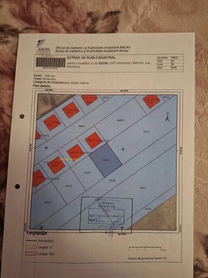 Teren de 258 mp, în Exterior Vest