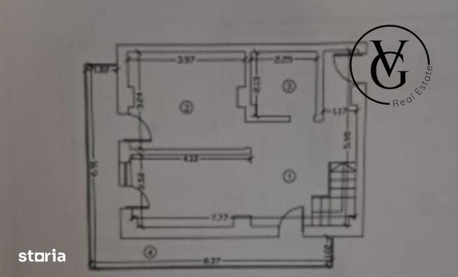 Apartament cu 4 camere în Central