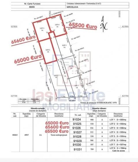 Ocazie! Valea Adanca str Vaii TEREN 656mp intravilan suprafata plana 2 loturi disponibile - 4