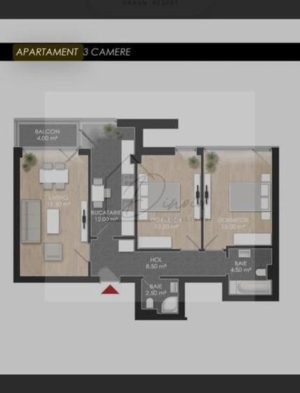 Apartament cu 3 camere decomandat în Chitila