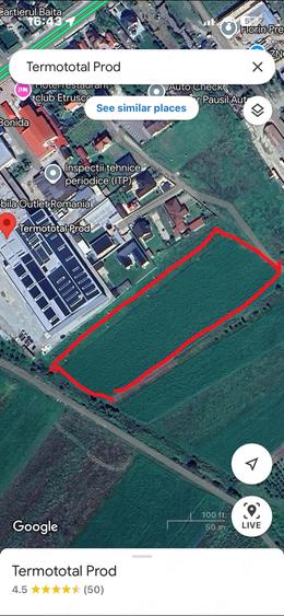 Teren de 6500 mp, în Central