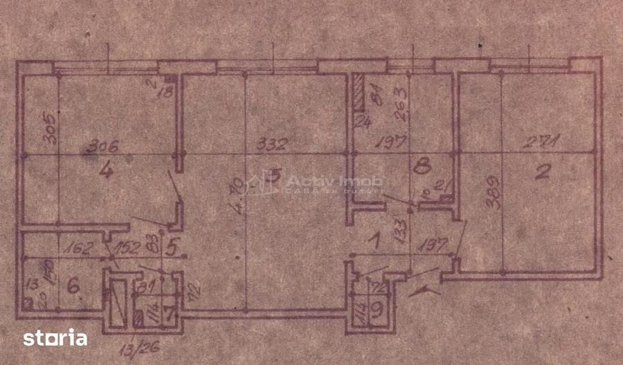 Apartament cu 3 camere în Romană