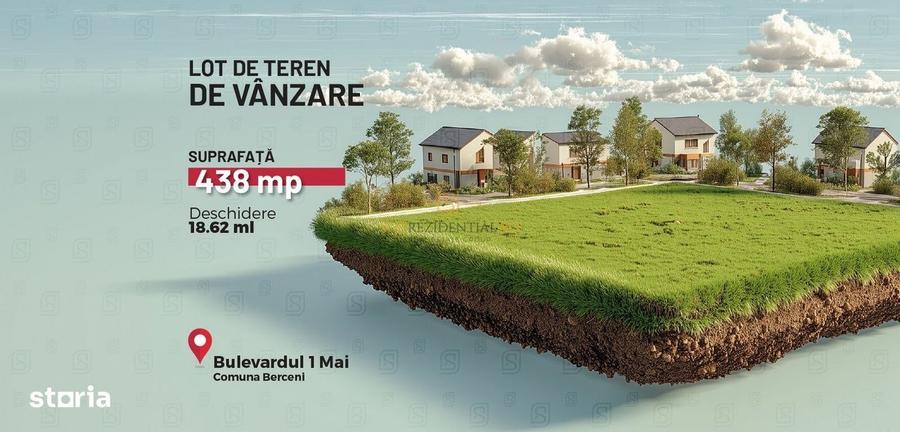 Teren intravilan 438 mp, Str. Lacramioarei - Comuna Berceni - 3