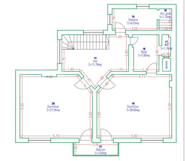Casă cu 5 camere cu Teren 230 Mp în Ultracentral