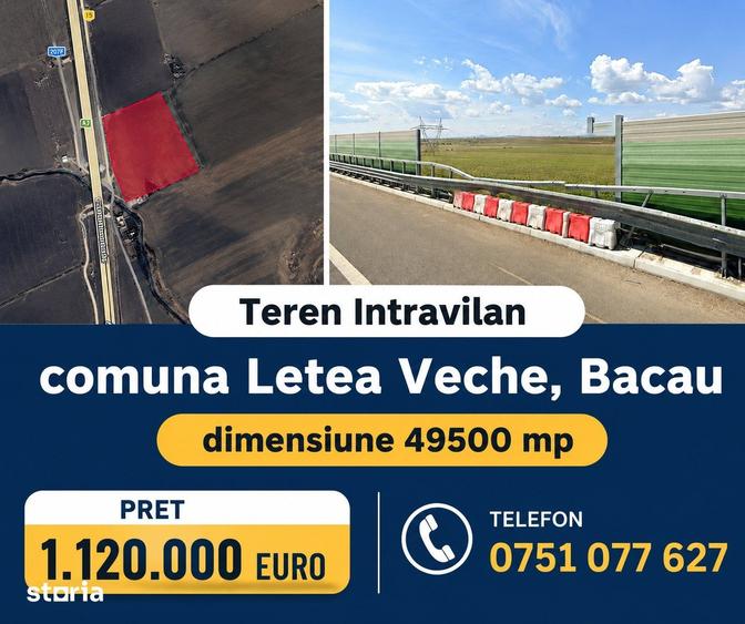 Teren de 49500 mp, în Letea Veche