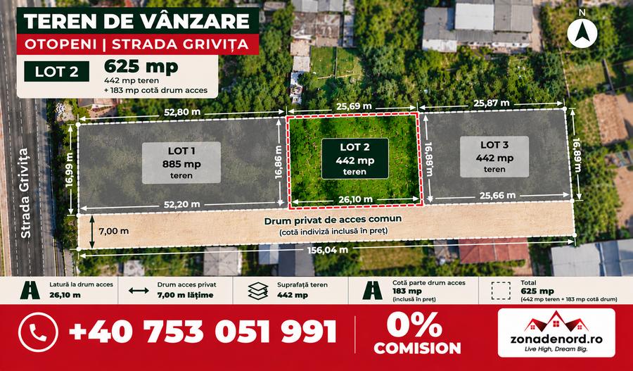 Teren Construcții intravilan de 625 mp, în Central