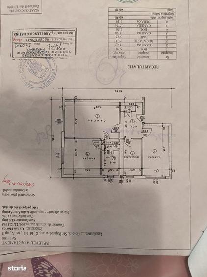 Apartament cu 3 camere decomandat în Nord
