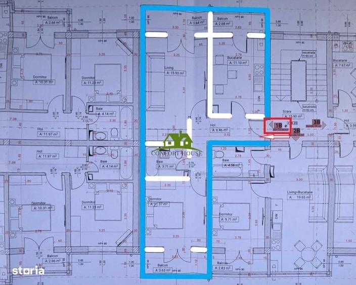 Apartament cu 2 camere decomandat în Cremenari