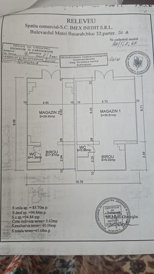 Spațiu comercial, de 53 mp, în Ultracentral