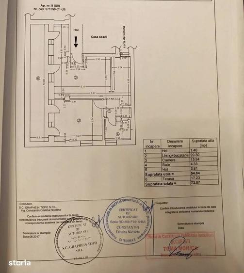 Apartament cu 2 camere în Străulești