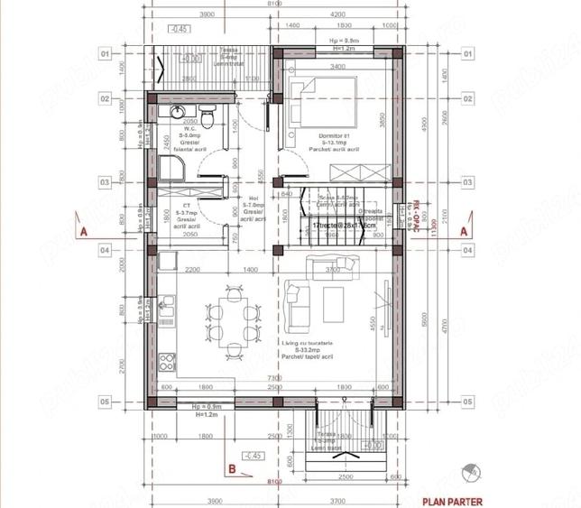 Casă cu 4 camere cu Teren 524 Mp în Copăceni