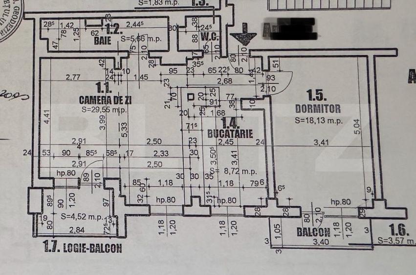 Apartament cu 2 camere decomandat în Lăpuș