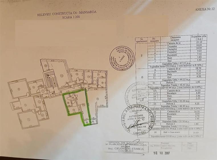 Garsonieră decomandată în Apollo