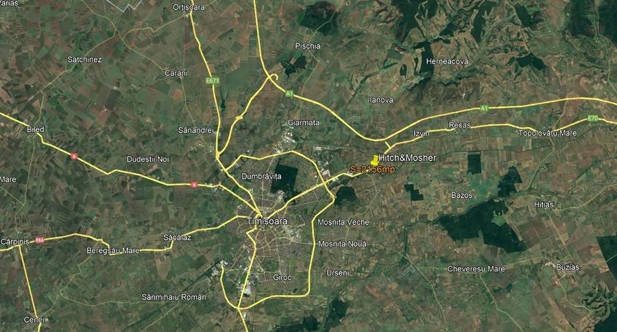 Teren Construcții intravilan de 2156 mp, în Remetea Mare