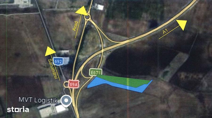 Teren de 54000 mp, în Aradului