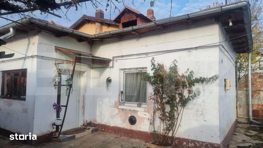 Casă cu 2 camere cu Teren 225 Mp în Central