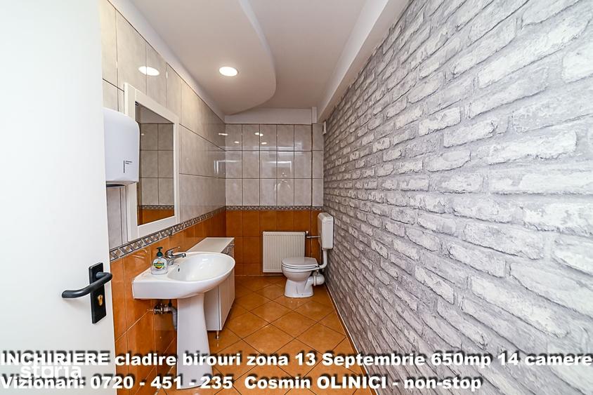 Spatii birouri de inchiriat zona 13 Septembrie I S+P+3 I 650 util - 2