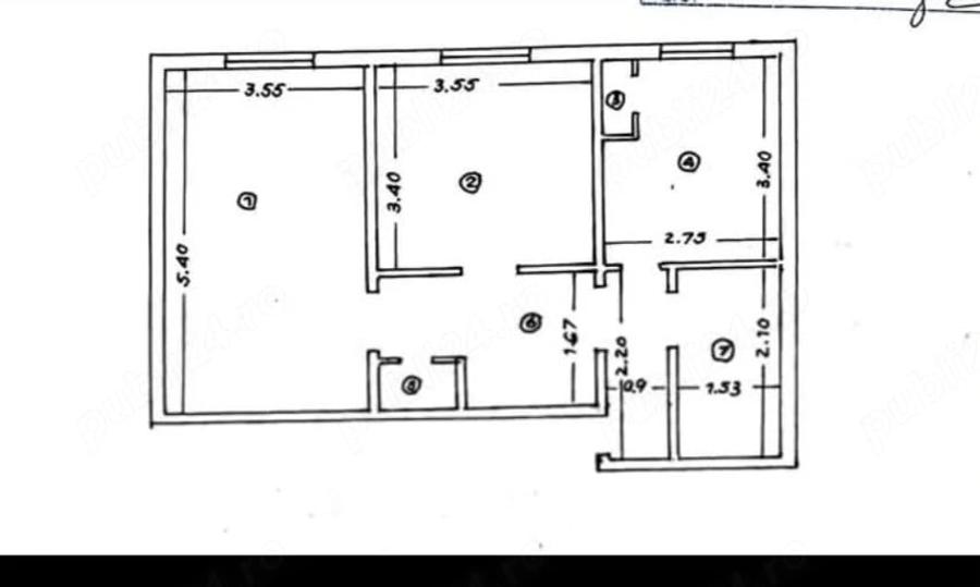 Apartament cu 2 camere decomandat în Canta