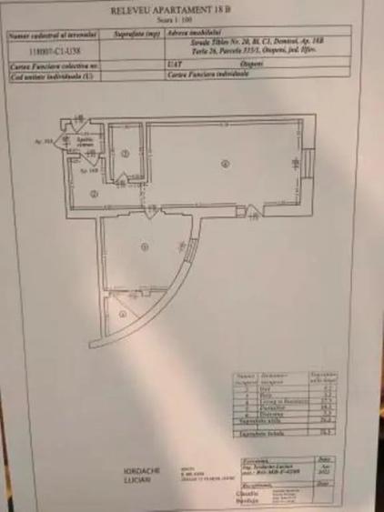 Apartament cu 3 camere decomandat în Central